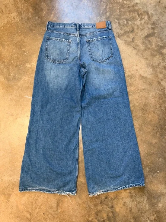 Aeropostale Distressed High Rise Wide-Leg  Jeans - Size 12 - Picture 2 of 11